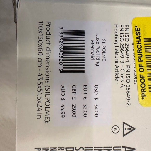 Sunny Life Mermaid Magique Luxe Rose Gold Pool Ring - Picture 3 of 5